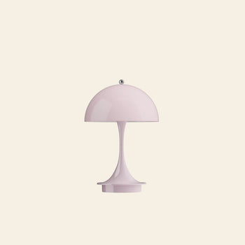 Louis Poulsen Panthella 160 Portable Table Lamp V3 Opal Pale Rose