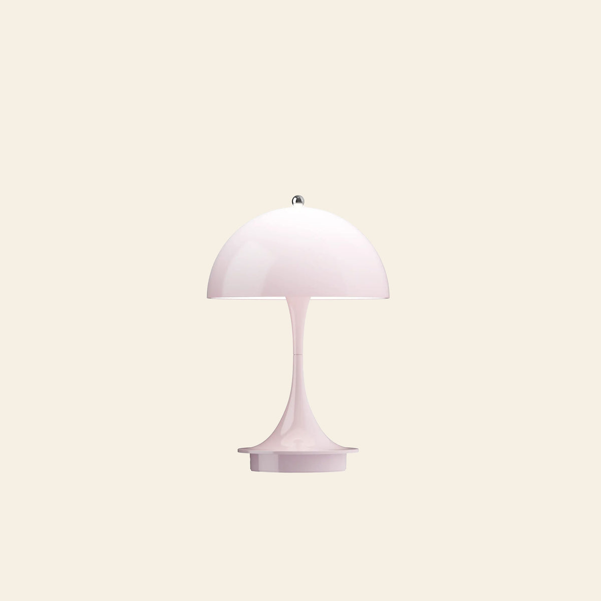 Louis Poulsen Panthella 160 Portable Table Lamp V3 Opal Pale Rose