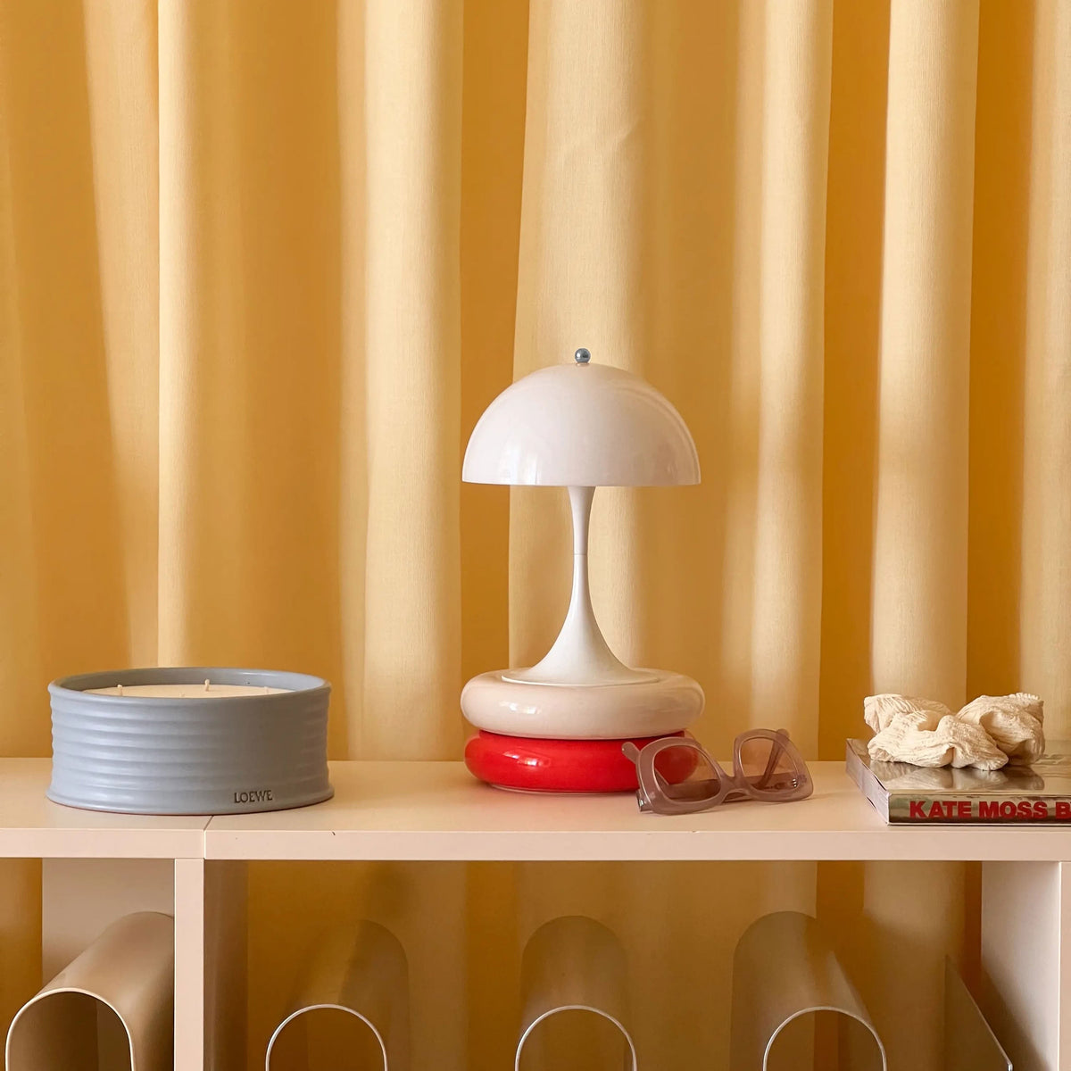 Louis Poulsen Panthella 160 Portable Table Lamp V3 Opal White