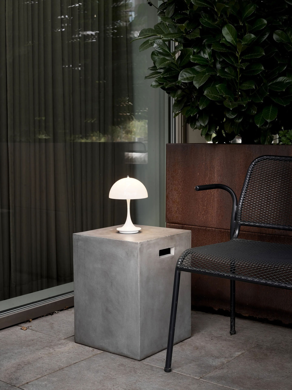 Louis Poulsen Panthella 160 Portable Table Lamp V3 Opal White