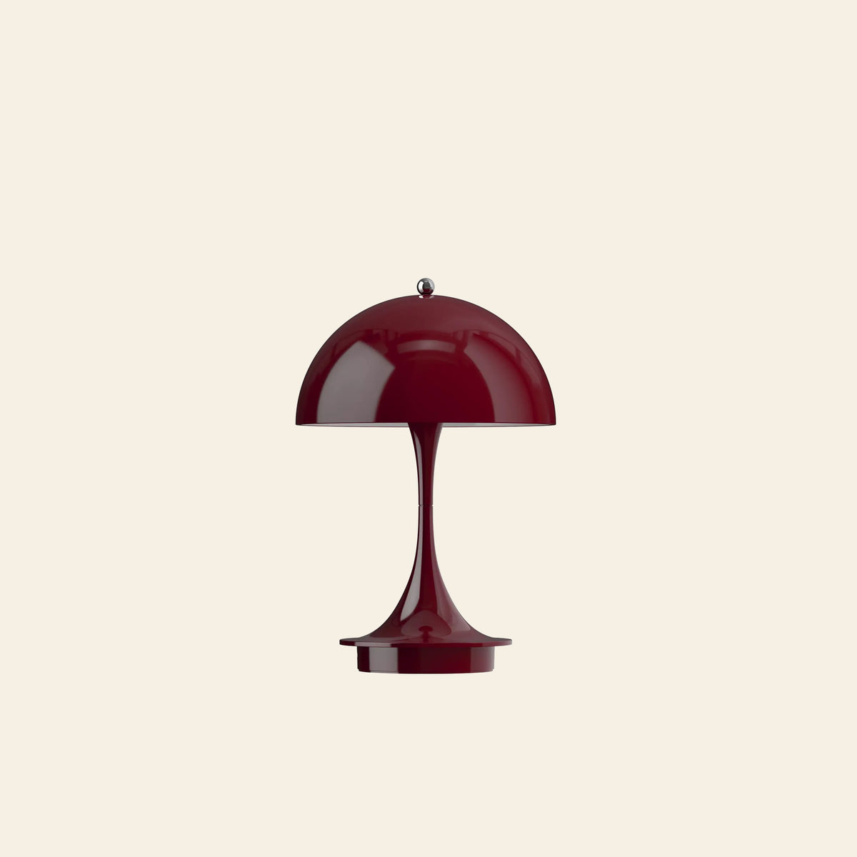 Louis Poulsen Panthella 160 Portable Table Lamp V3 Opaque Burgundy