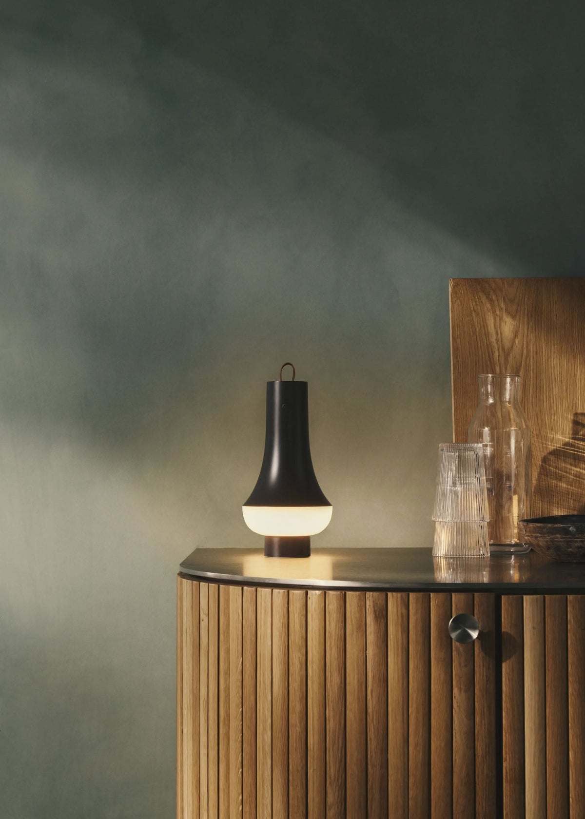 Louis Poulsen Tomoshi Portable Table Lamp Dark Brown