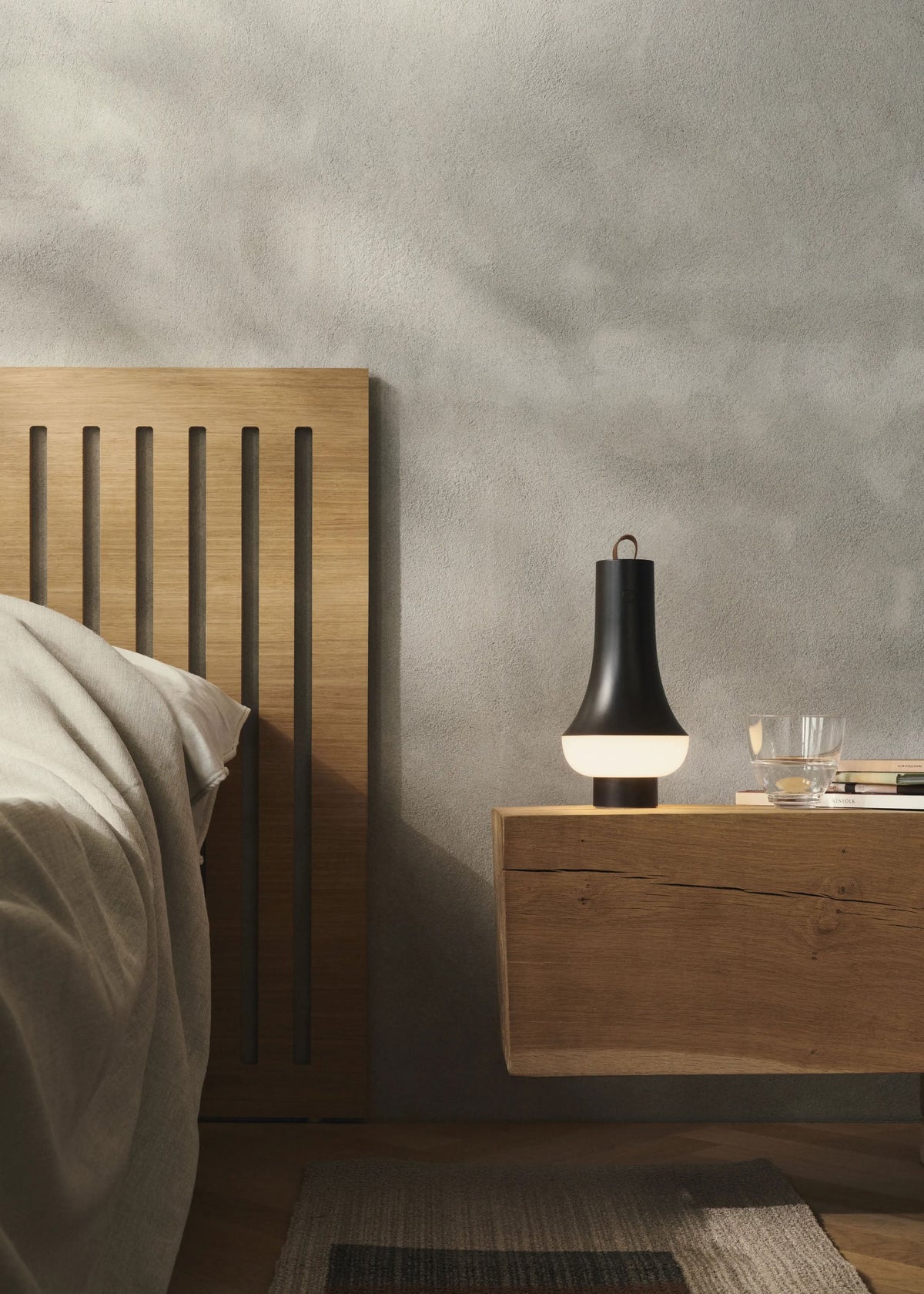 Louis Poulsen Tomoshi Portable Table Lamp Dark Brown