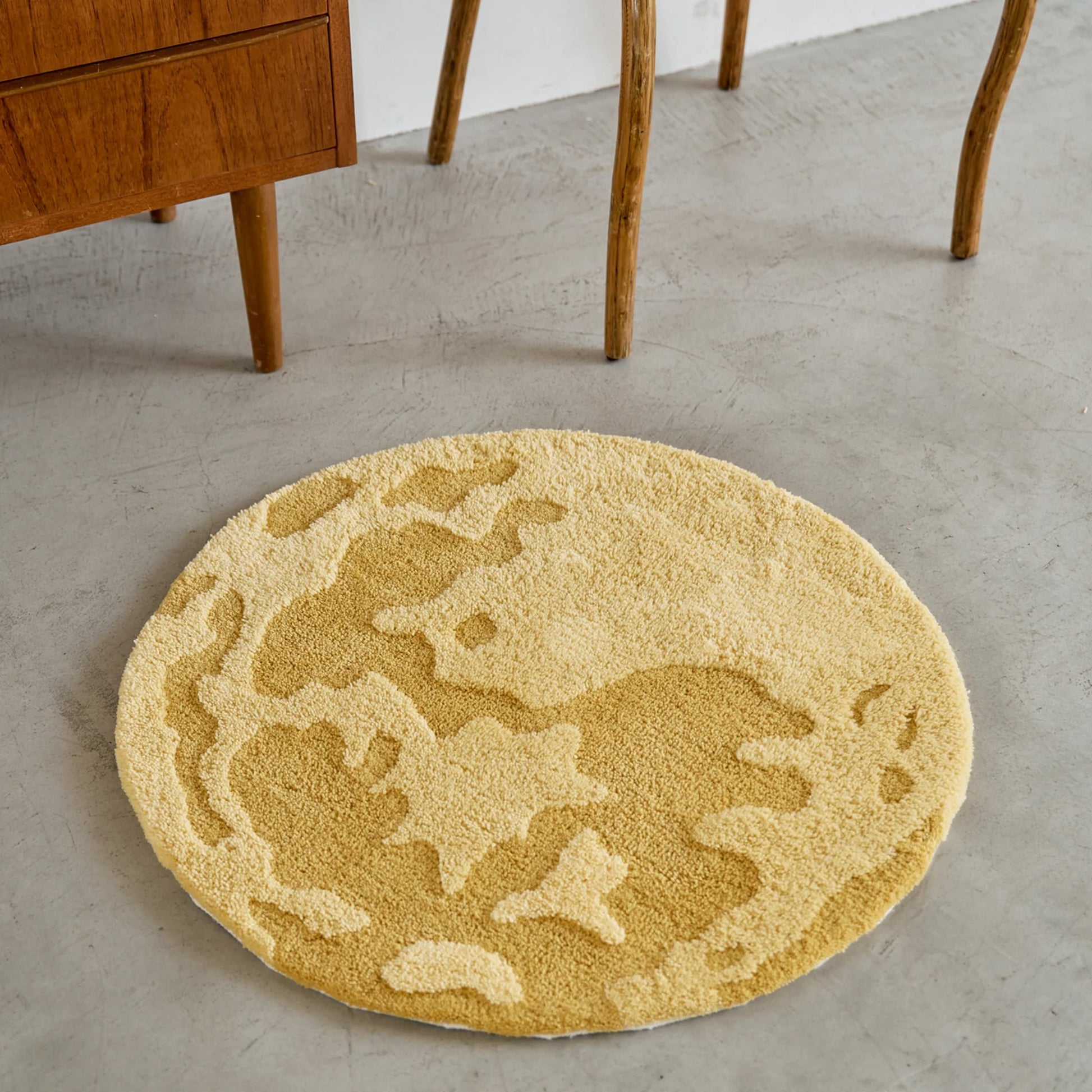 MIYOSHI RUG Alwayth x MIYOSHI RUG Mooon Rug Yellow