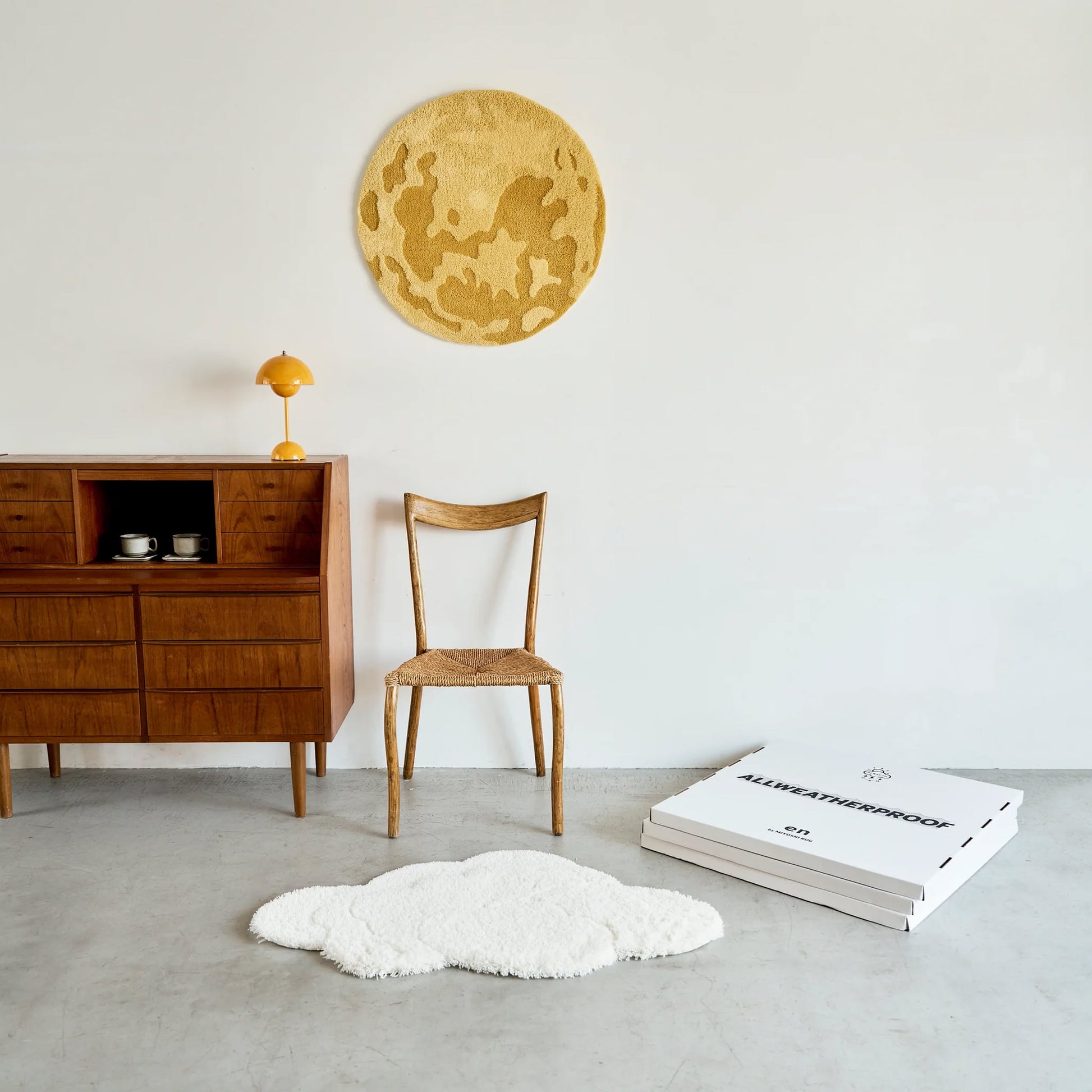 MIYOSHI RUG Alwayth x MIYOSHI RUG Mooon Rug Yellow
