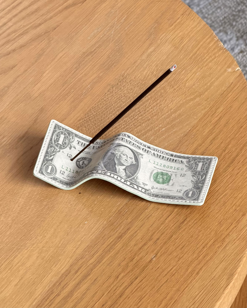 MIYOSHI RUG Banknote Leather Incense Holder