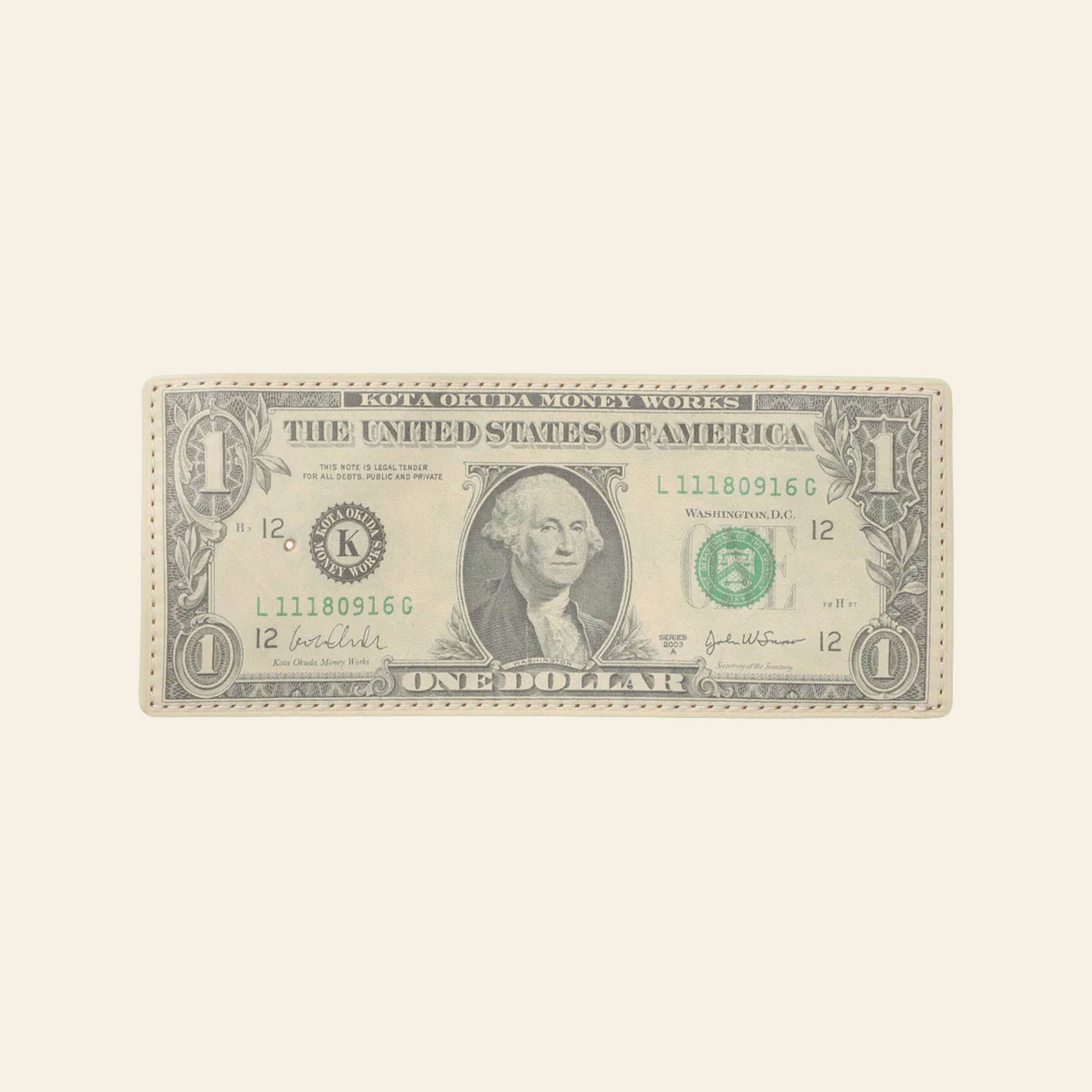 MIYOSHI RUG Banknote Leather Incense Holder