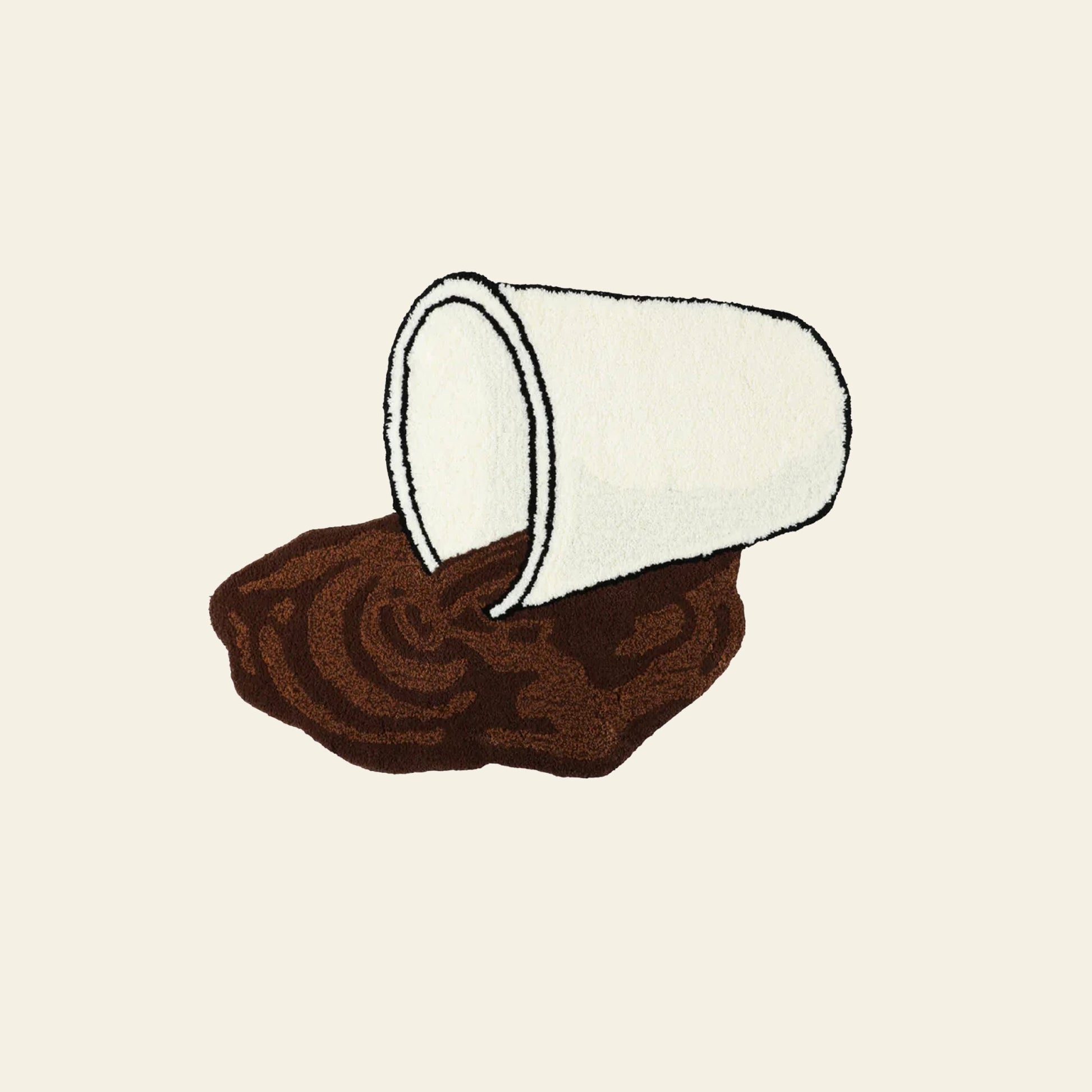 MIYOSHI RUG Coffee Rug Brown