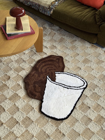 MIYOSHI RUG Coffee Rug Brown