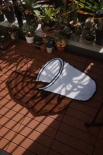 MIYOSHI RUG Coffee Rug Brown