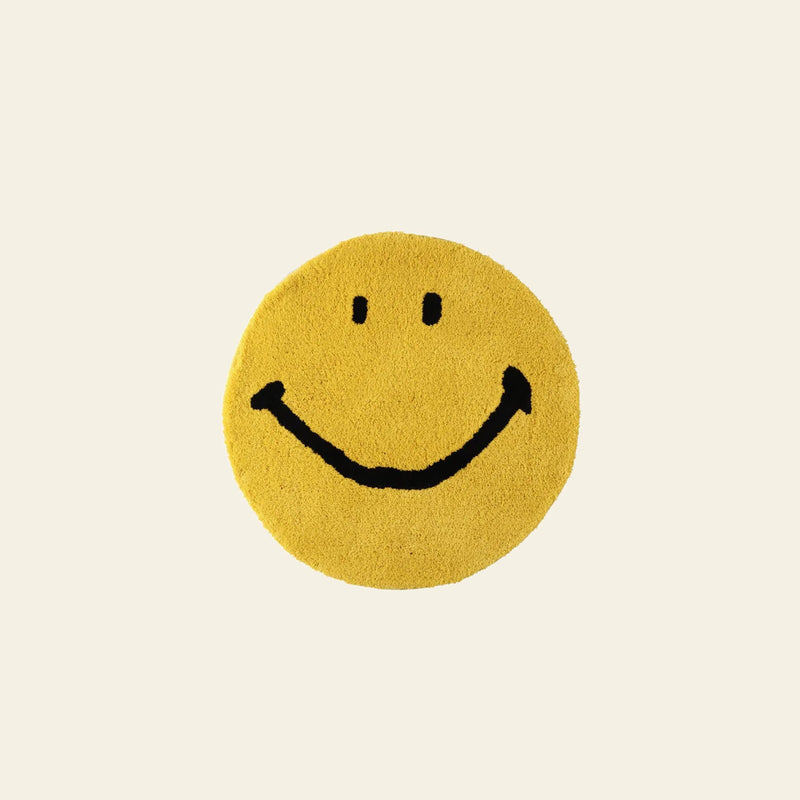 MIYOSHI RUG Harvey Ball x MIYOSHI RUG Original Smiley Face Chair Rug