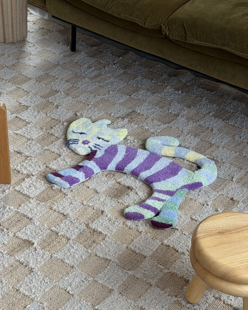 MIYOSHI RUG Kenichi Asai x MIYOSHI RUG Rainbow Cat Rug