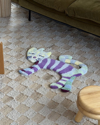 MIYOSHI RUG Kenichi Asai x MIYOSHI RUG Rainbow Cat Rug