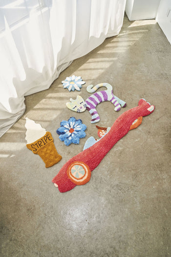 MIYOSHI RUG Kenichi Asai x MIYOSHI RUG Rainbow Cat Rug