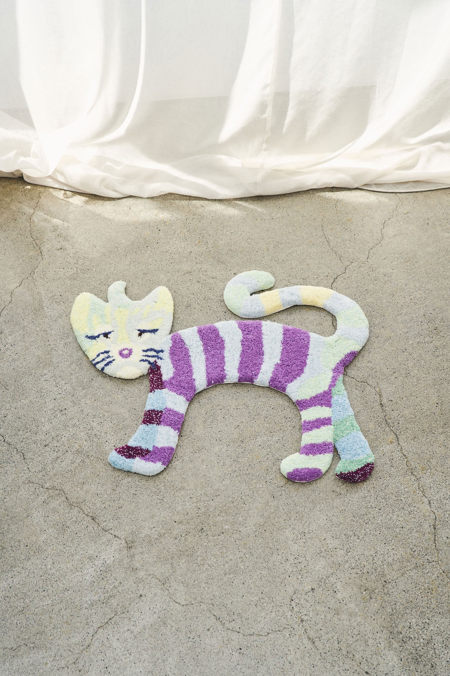 MIYOSHI RUG Kenichi Asai x MIYOSHI RUG Rainbow Cat Rug