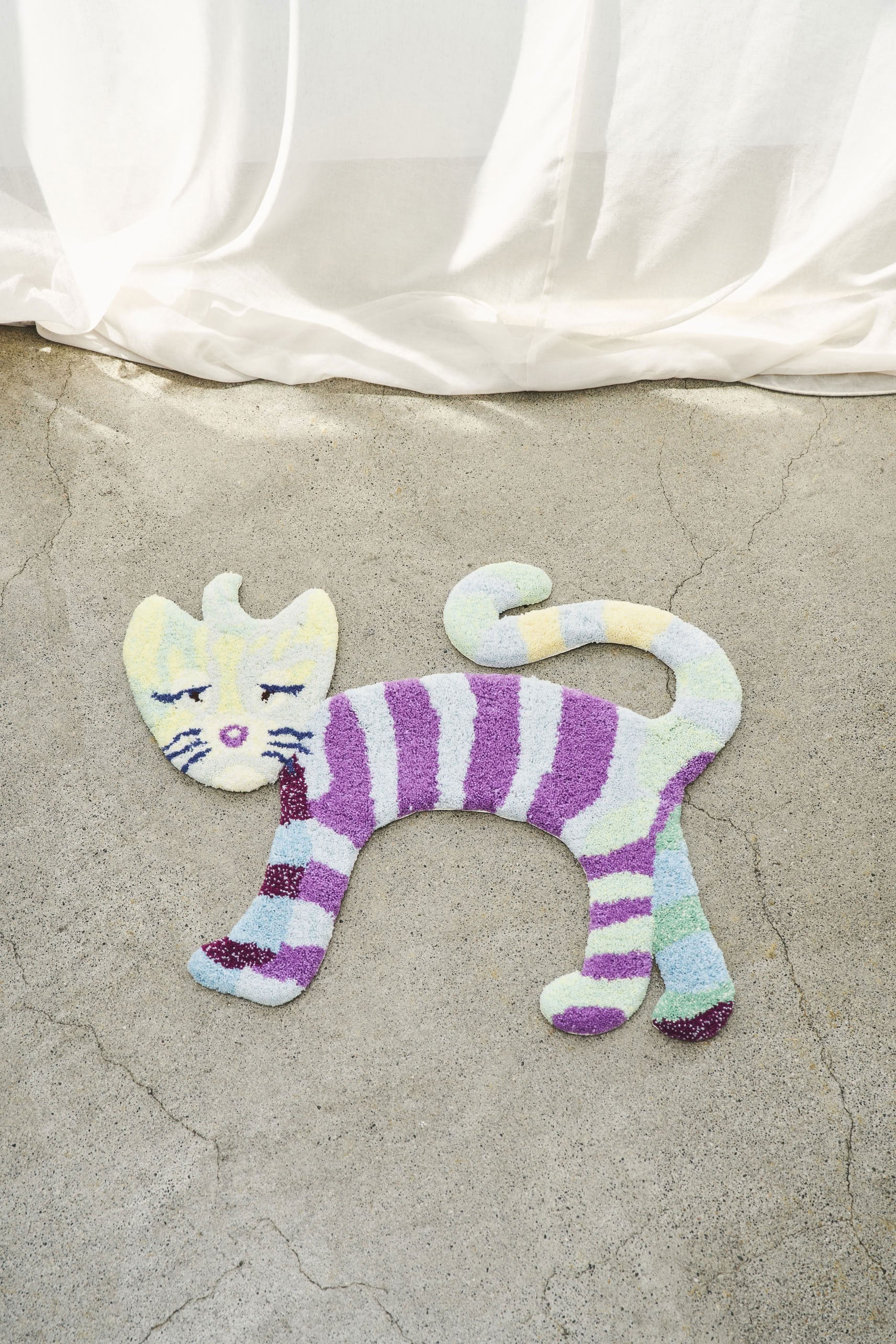 MIYOSHI RUG Kenichi Asai x MIYOSHI RUG Rainbow Cat Rug