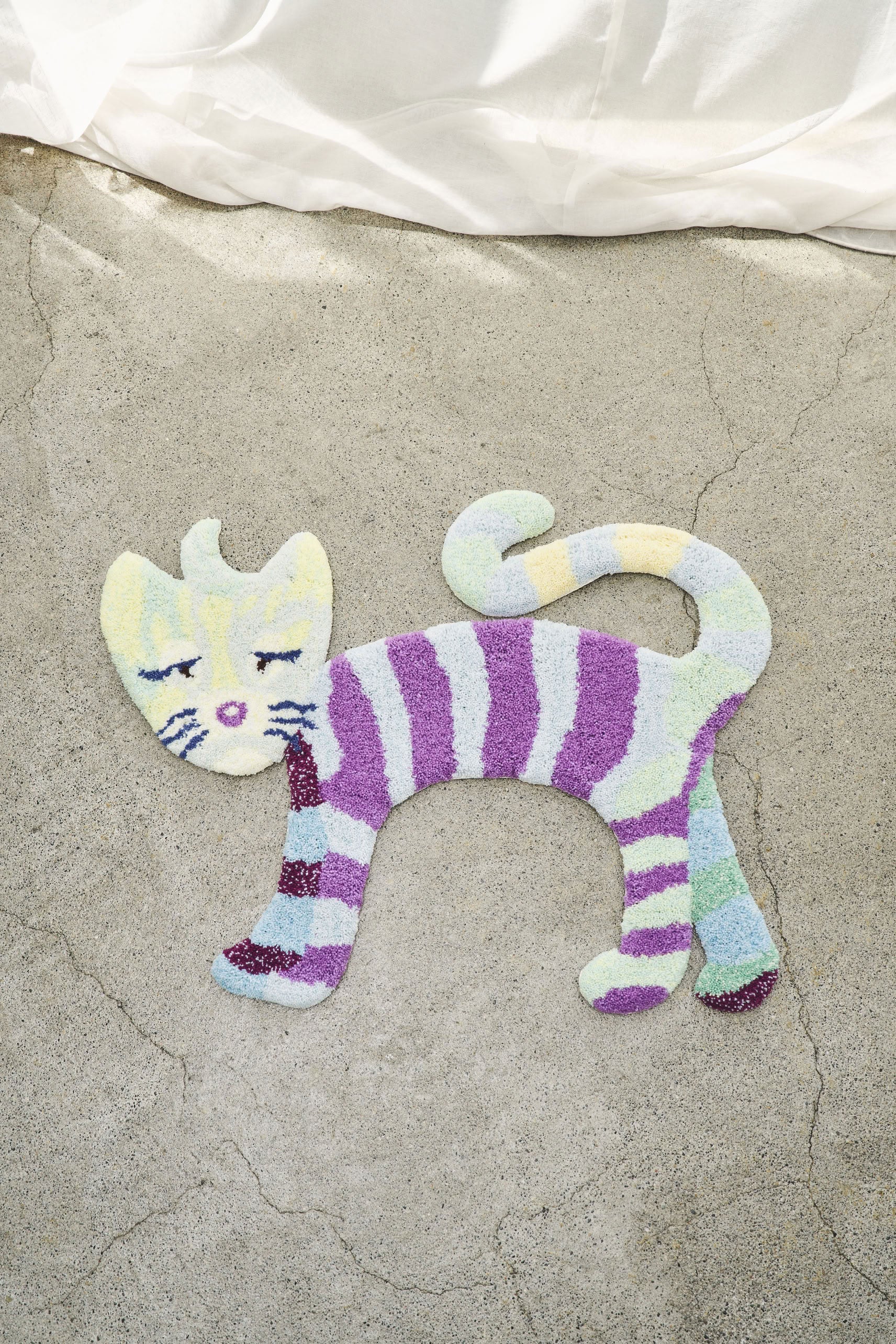 MIYOSHI RUG Kenichi Asai x MIYOSHI RUG Rainbow Cat Rug - Stacked Store