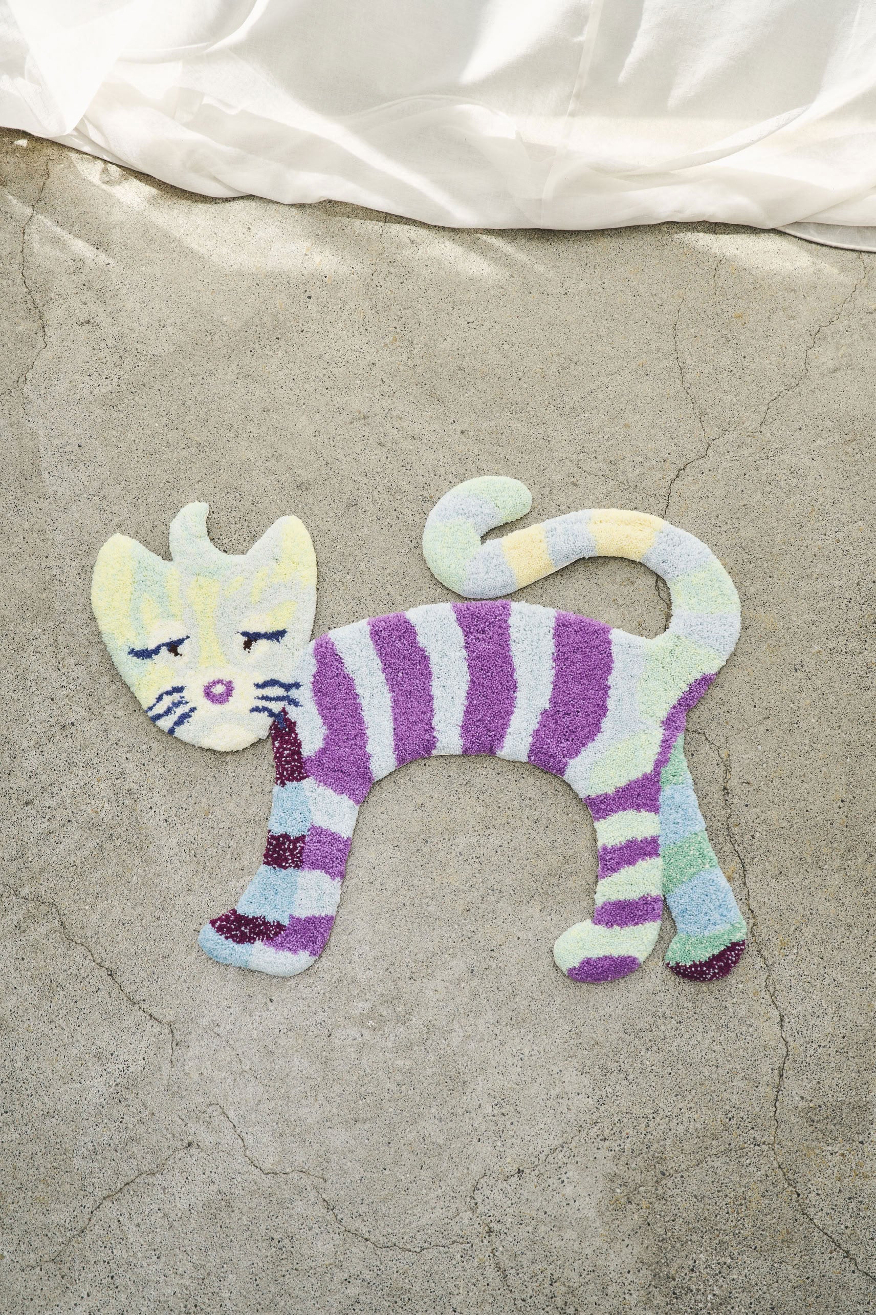 MIYOSHI RUG Kenichi Asai x MIYOSHI RUG Rainbow Cat Rug - Stacked Store