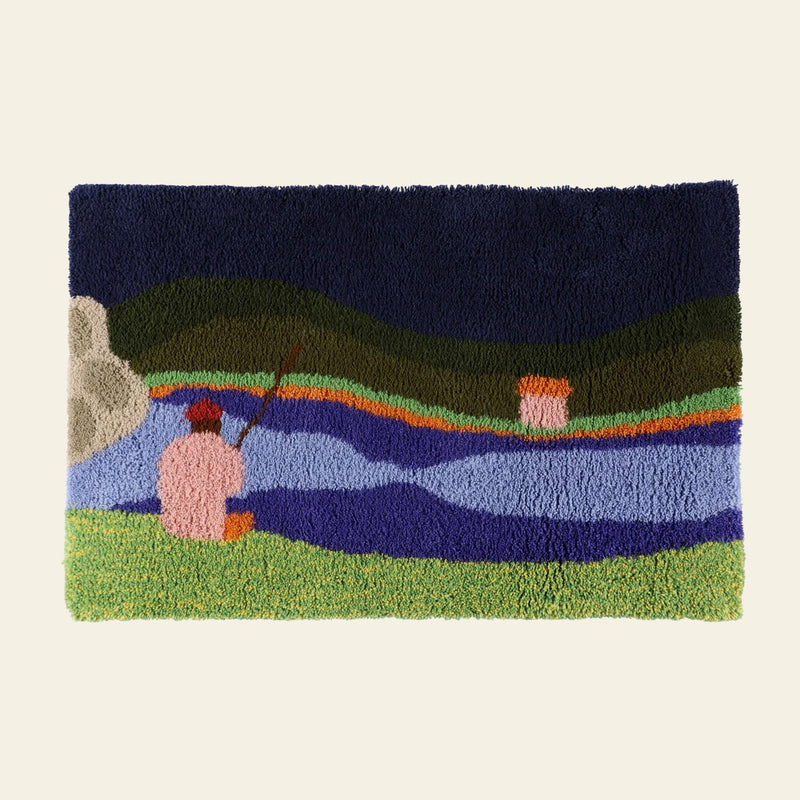 MIYOSHI RUG 湖色地毯