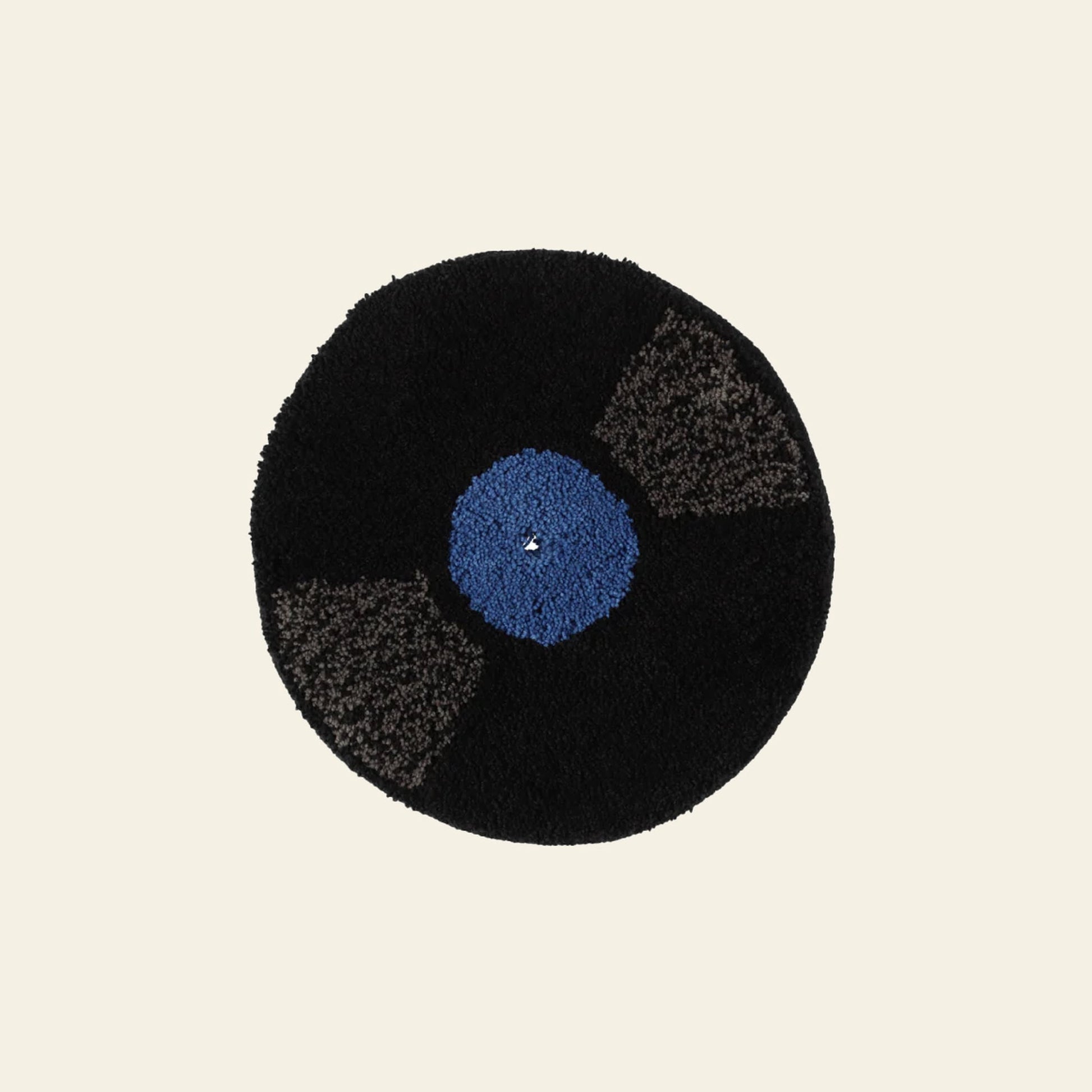 MIYOSHI RUG Record Chair Rug Blue