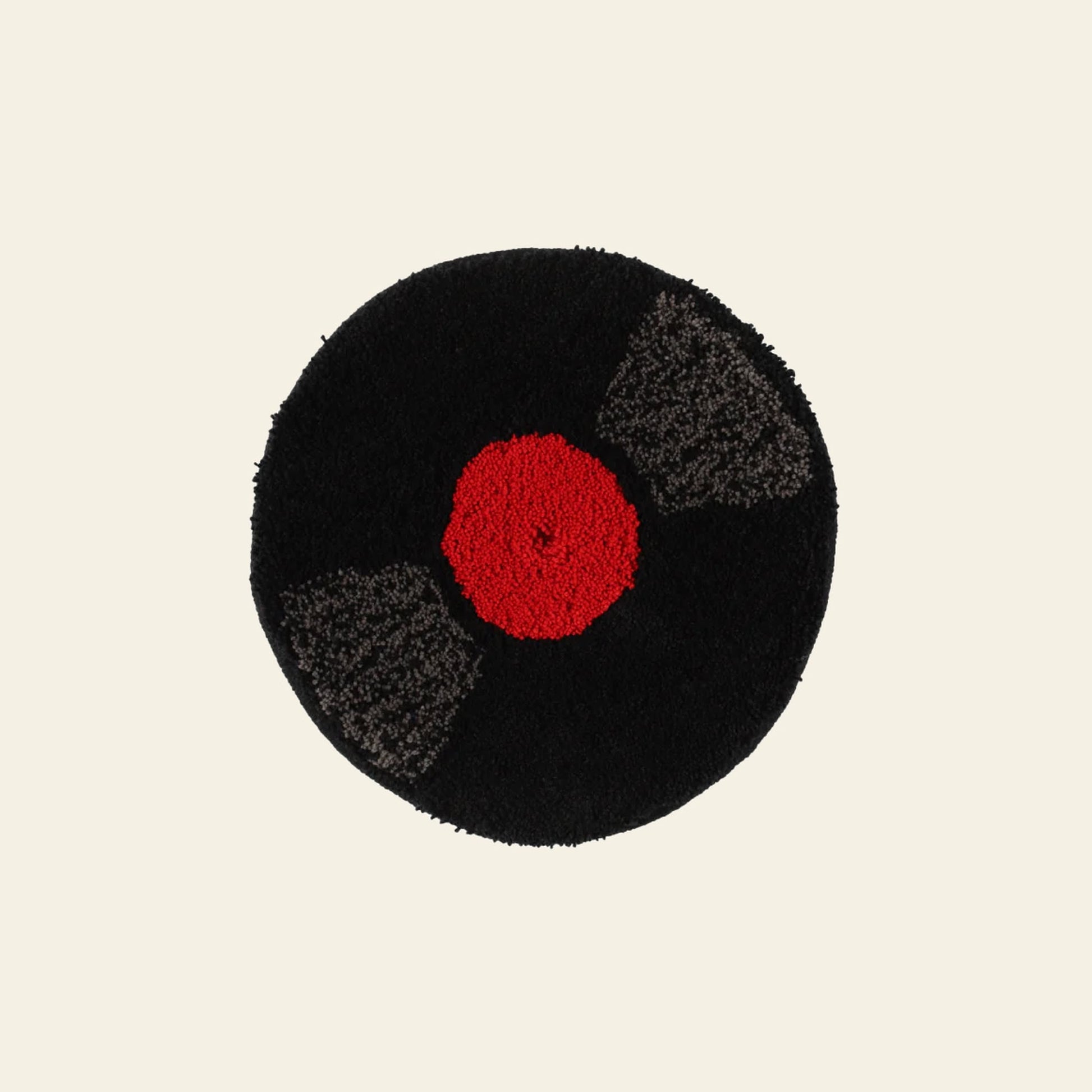 MIYOSHI RUG Record Chair Rug Red