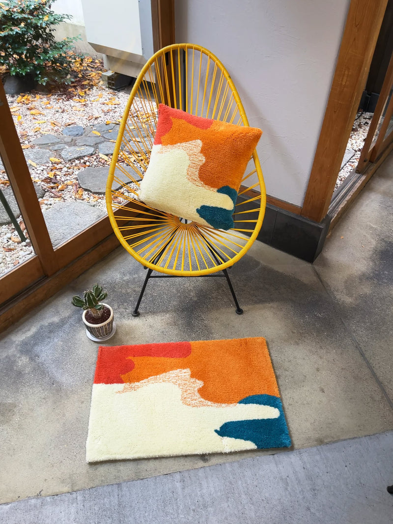 MIYOSHI RUG Suisai 地毯 - 橙色