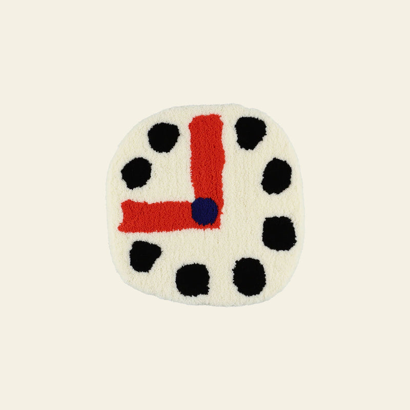 MIYOSHI RUG Toki Dot Chair Rug - White