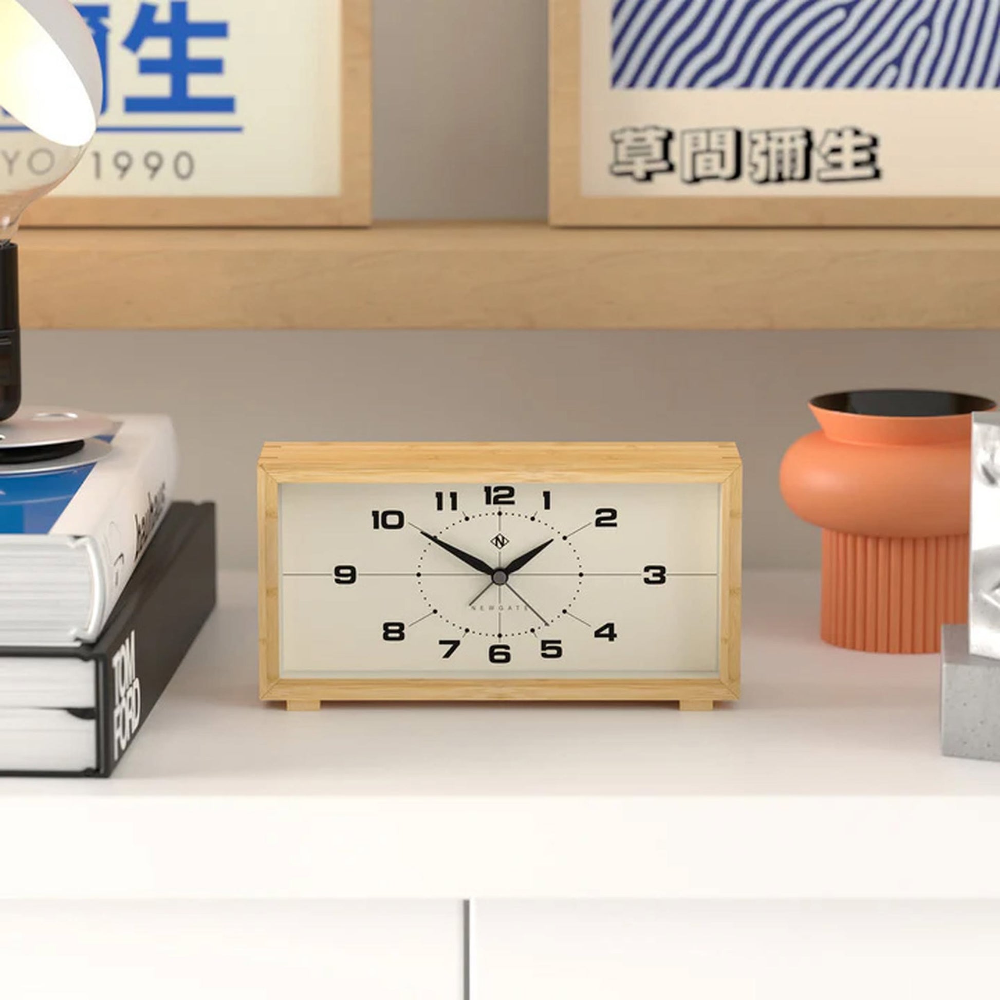Newgate Lemur Alarm Clock Bamboo