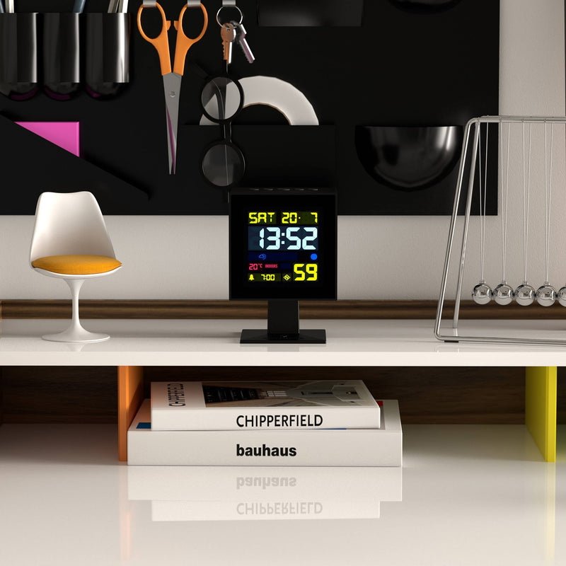 Newgate Monolith LCD Alarm Clock