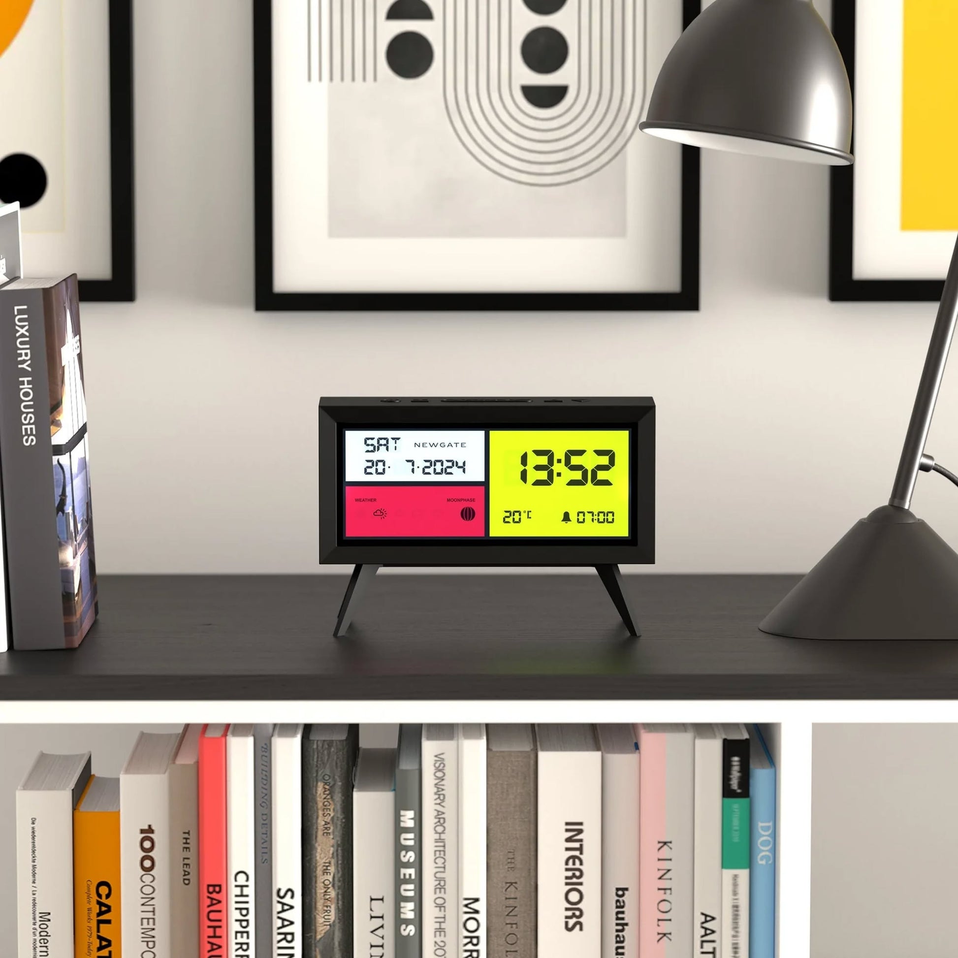 Newgate Spectronoma LCD Alarm Clock Black
