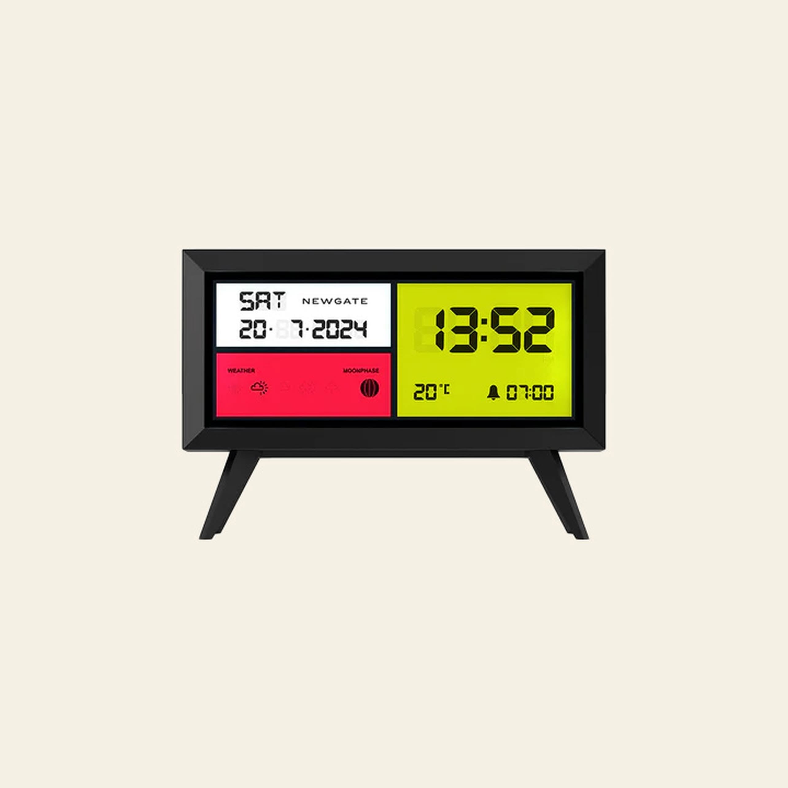 Newgate Spectronoma LCD Alarm Clock