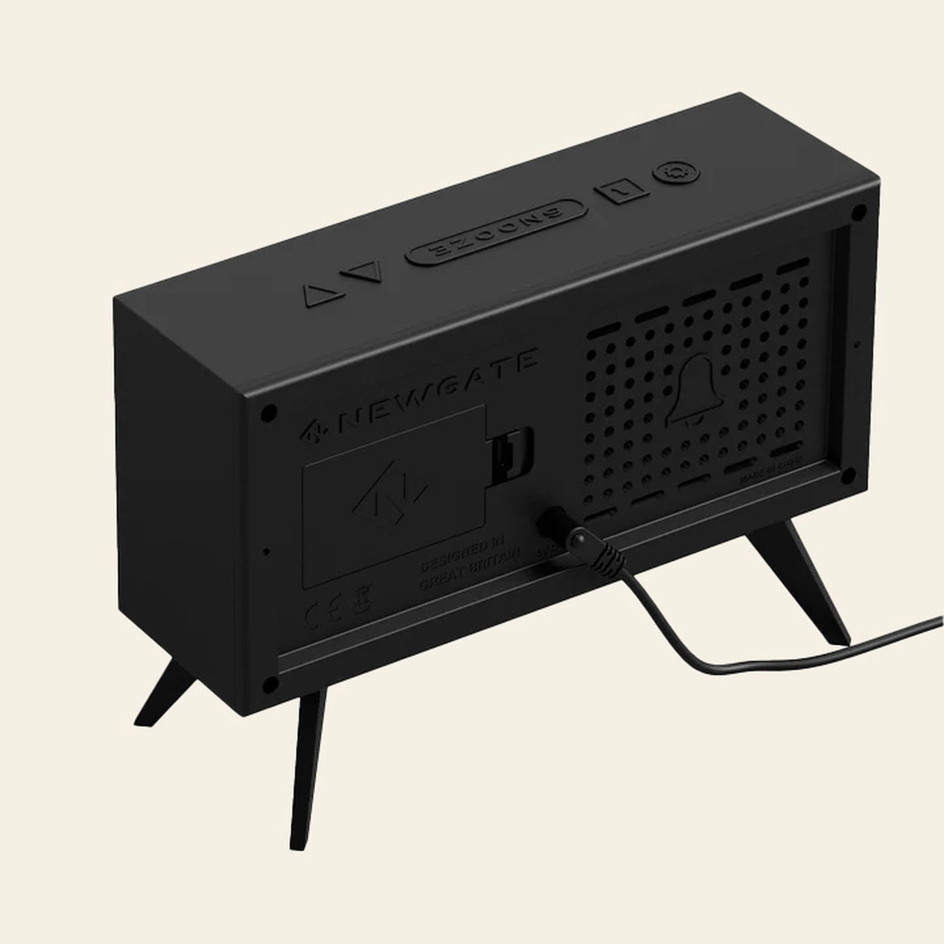 Newgate Spectronoma LCD Alarm Clock Black