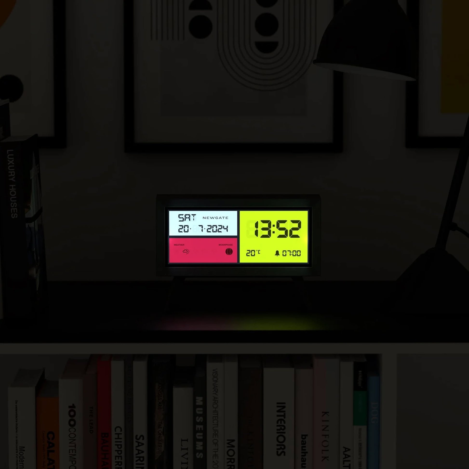 Newgate Spectronoma LCD Alarm Clock Black