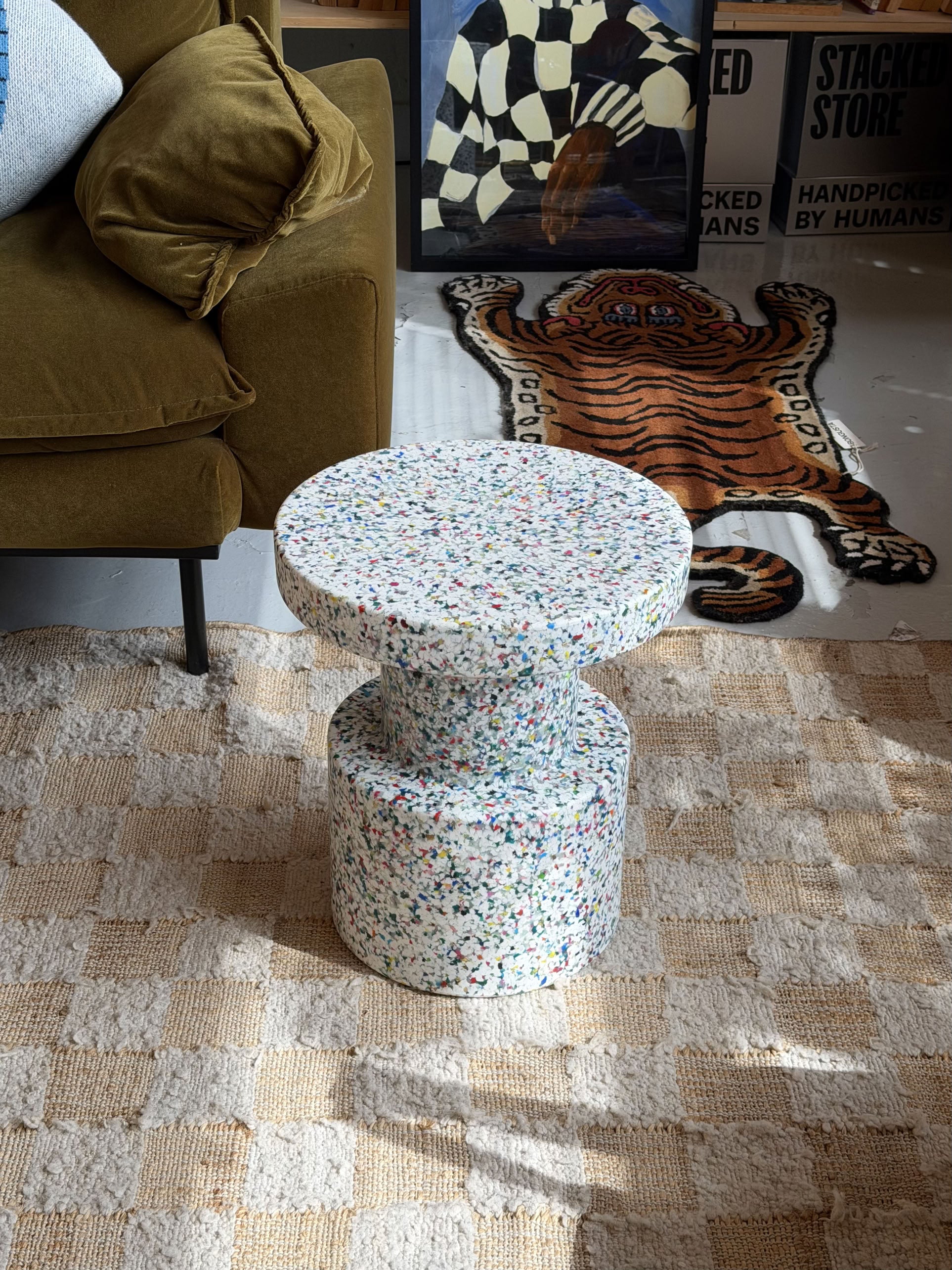 Normann Copenhagen Bit Stool White Multi