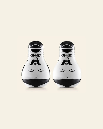 Normann Copenhagen Friends Salt Pepper Set Black White