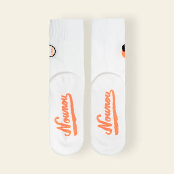 NouNou Baseball Socks White