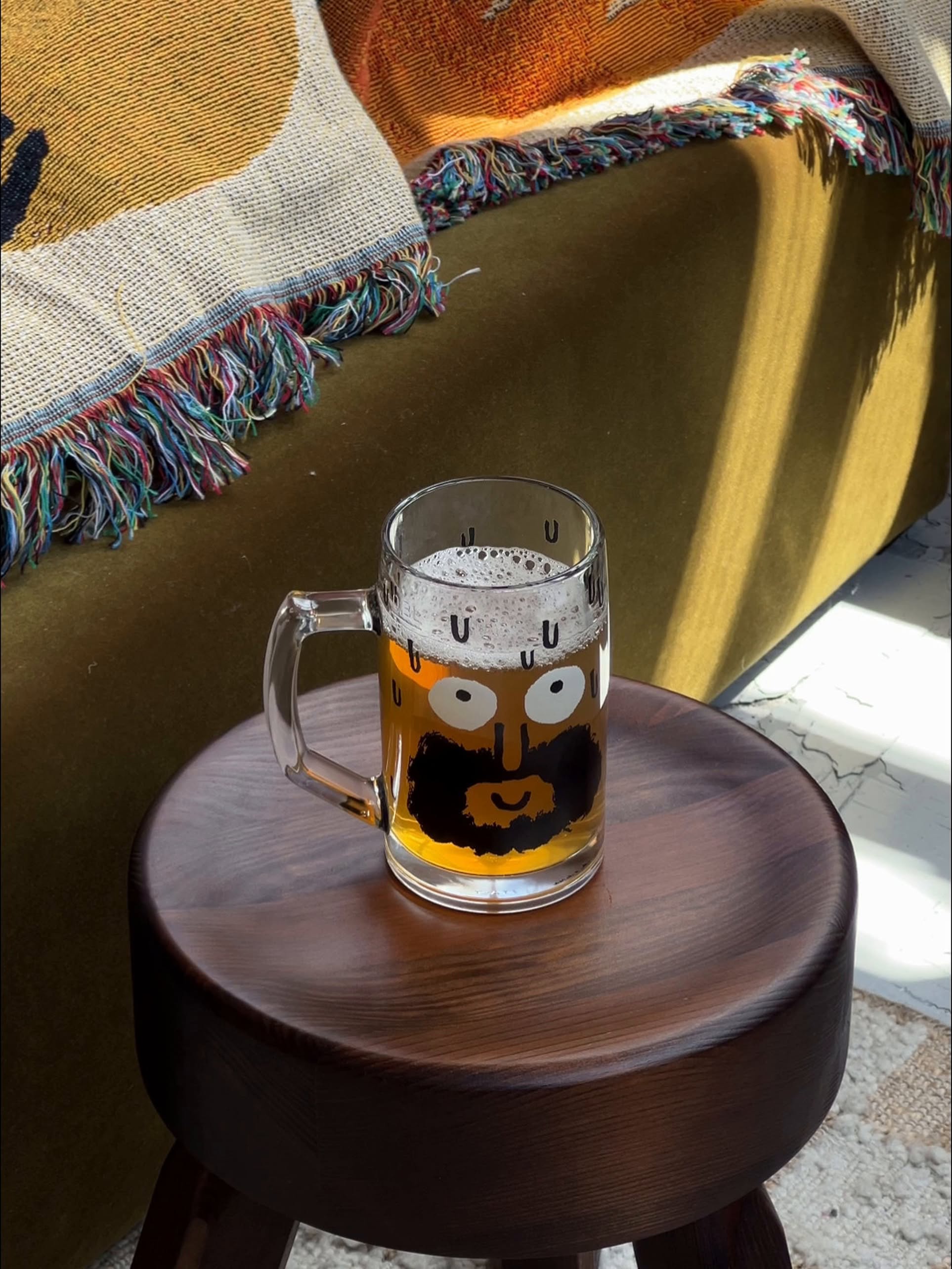 NouNou Beer Glass A Beard