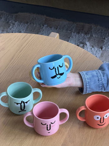 NouNou Double Handle Mug Blue