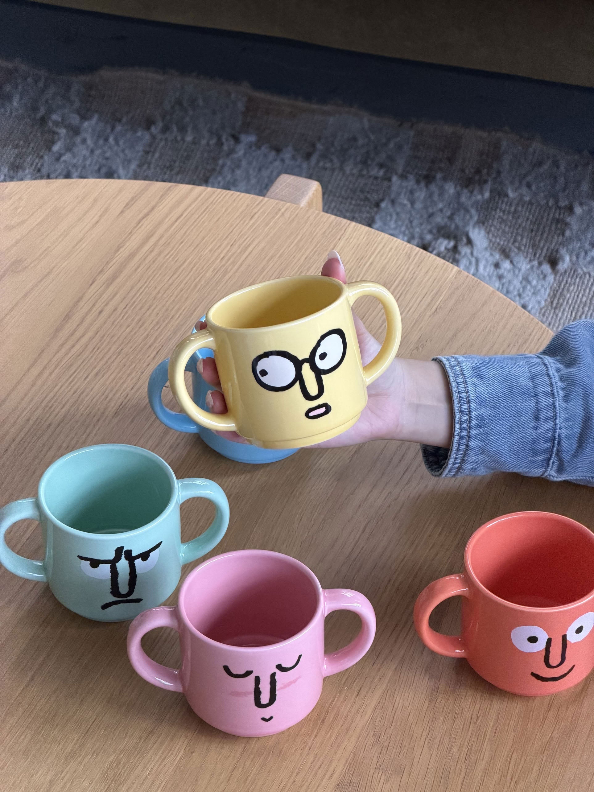 NouNou Double Handle Mug Yellow