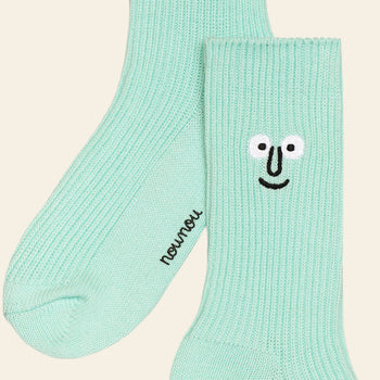 NouNou Face Crew Socks Mint