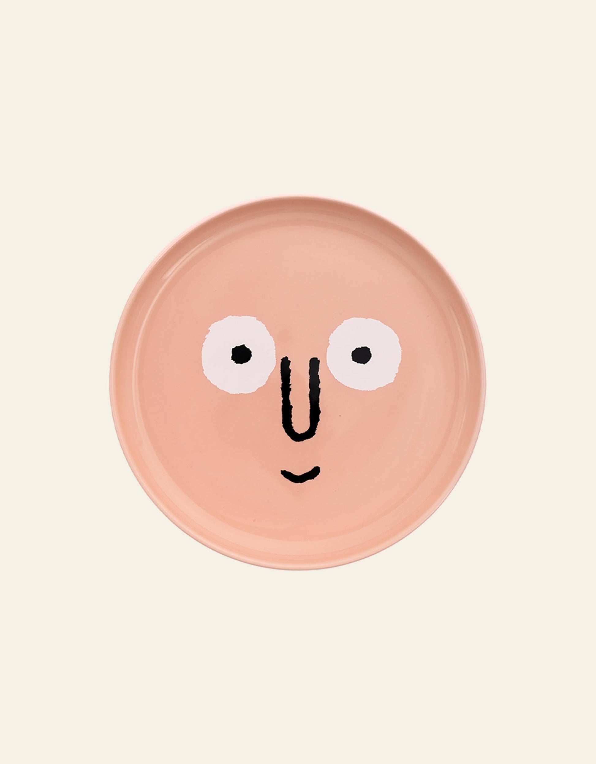 NouNou Family Plate Medium Coral Pink