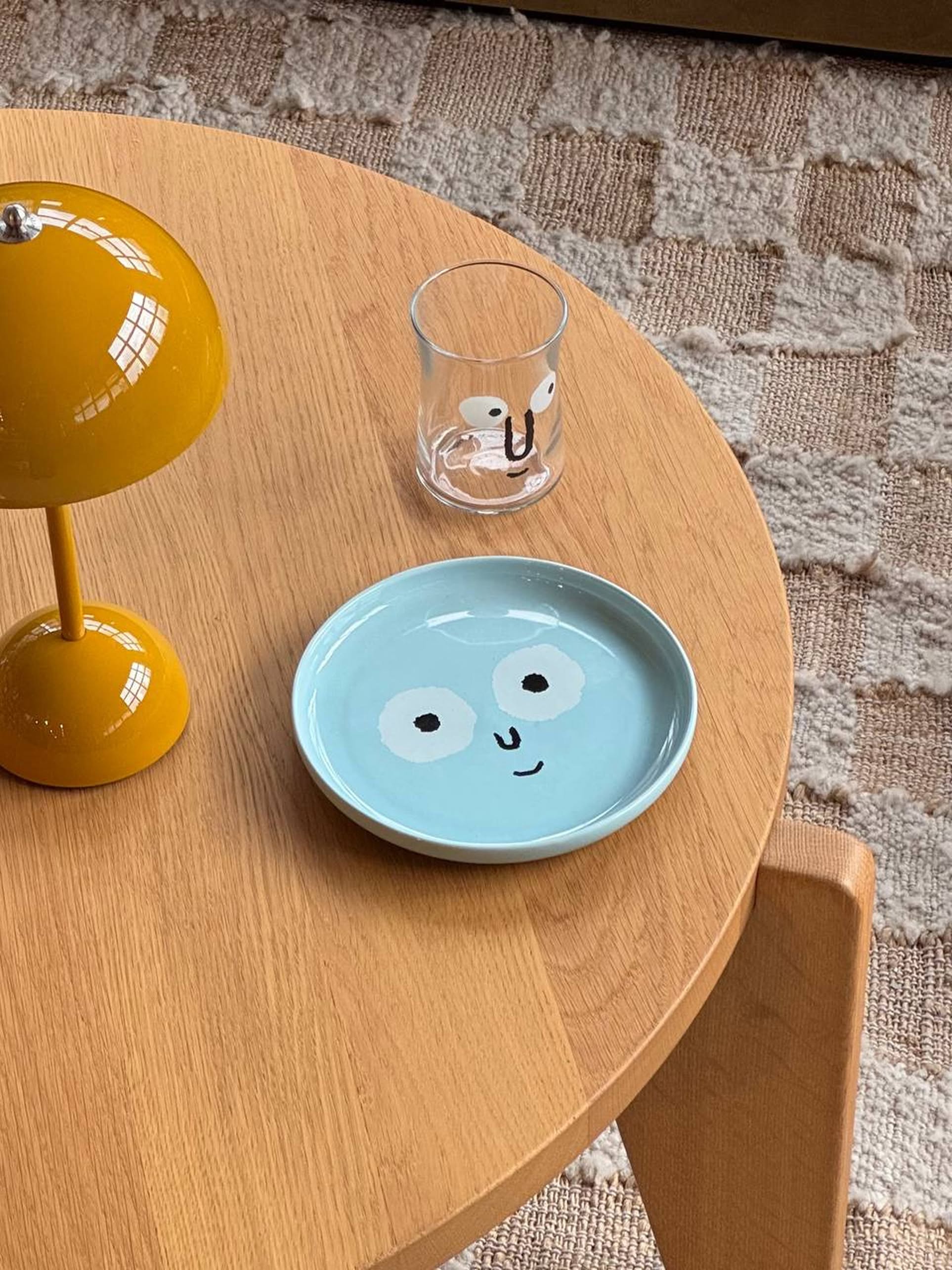 NouNou Family Plate Small Mint Blue