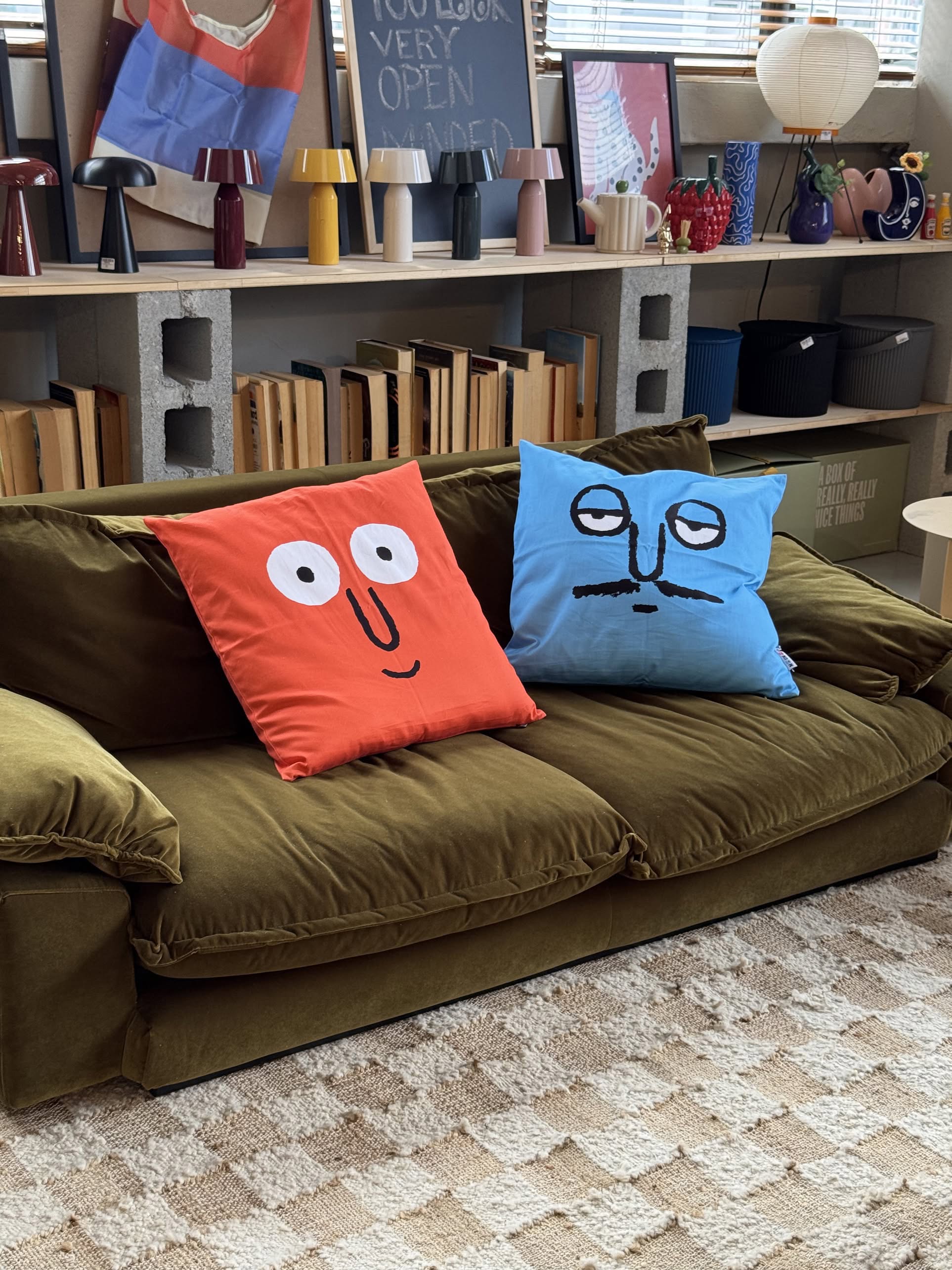 NouNou Jean Cushion Cover Orange