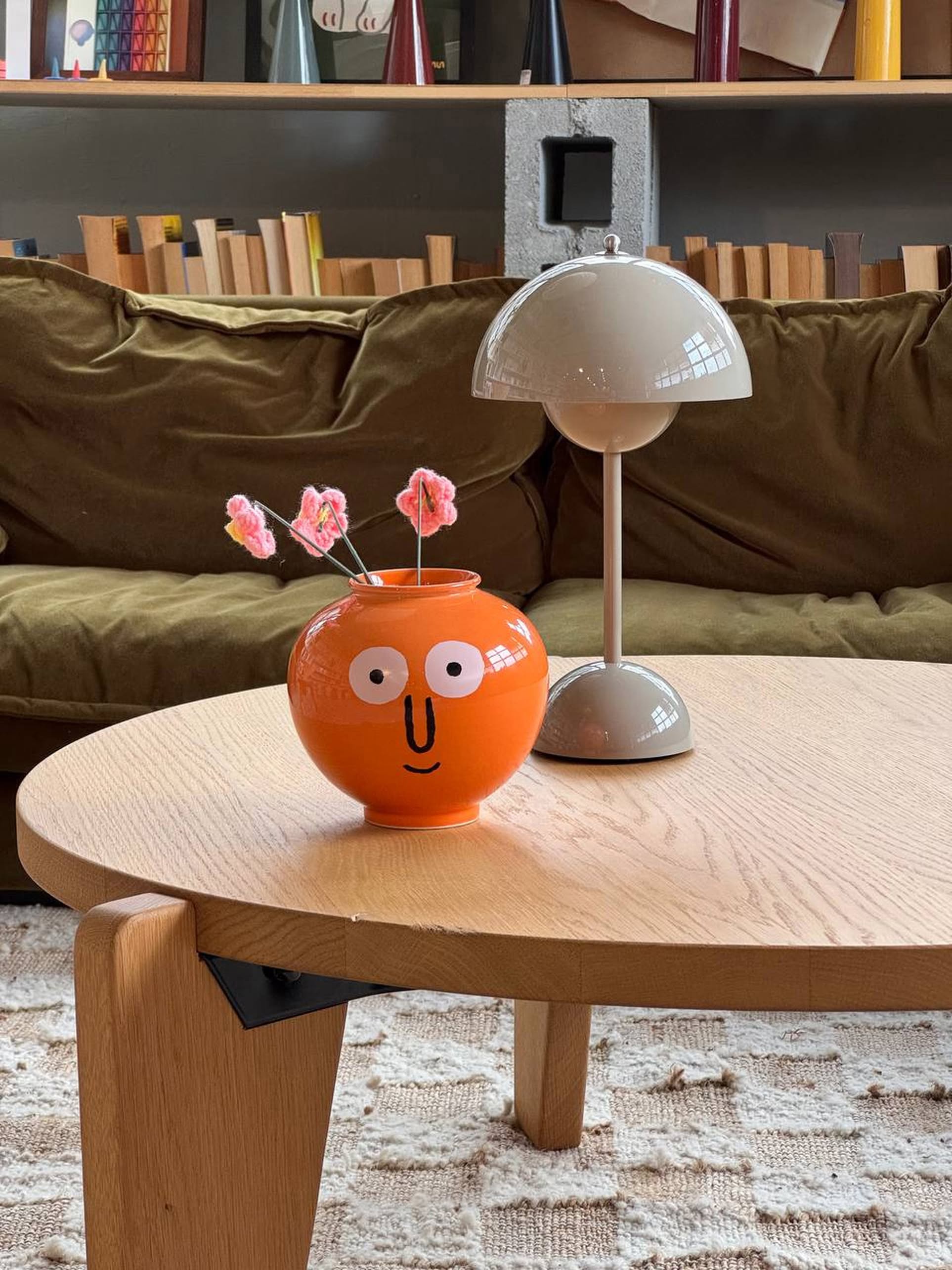 NouNou Moon Vase - Orange