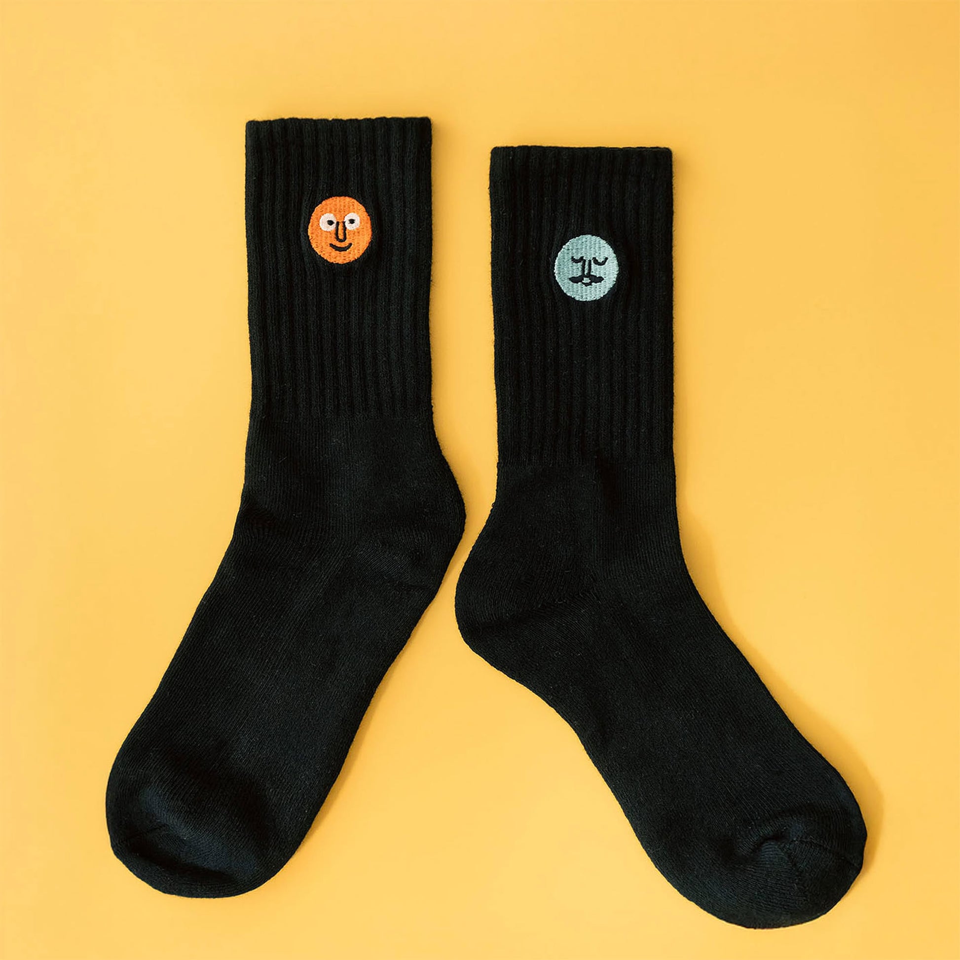 NouNou Patched Socks Black