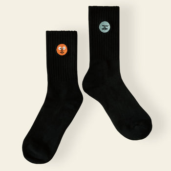 NouNou Patched Socks Black