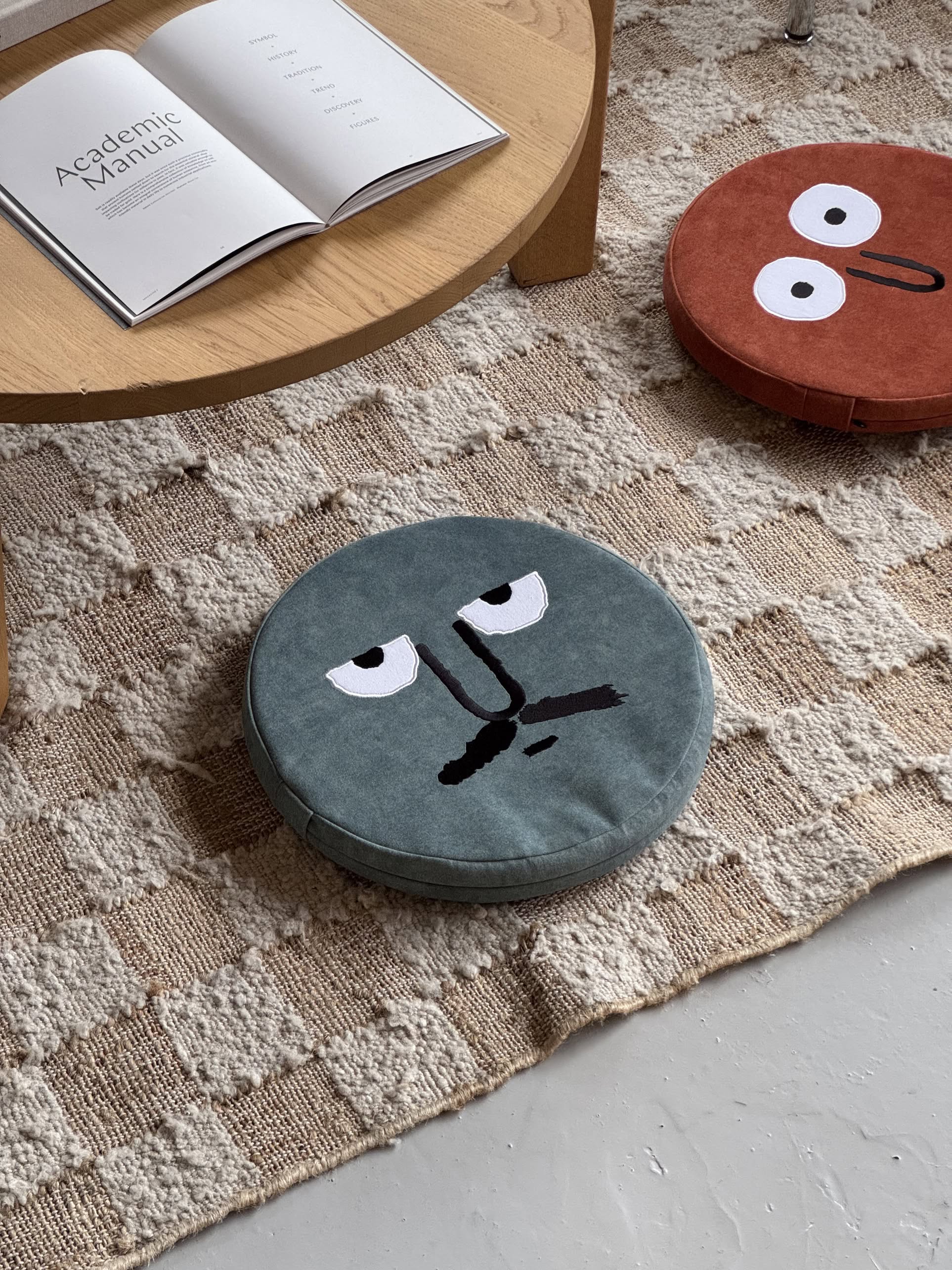 NouNou Stool Cushion Green