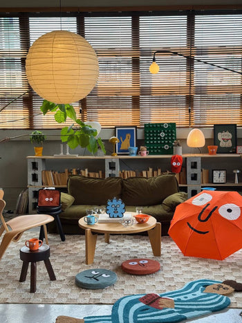 NouNou Stool Cushion Orange