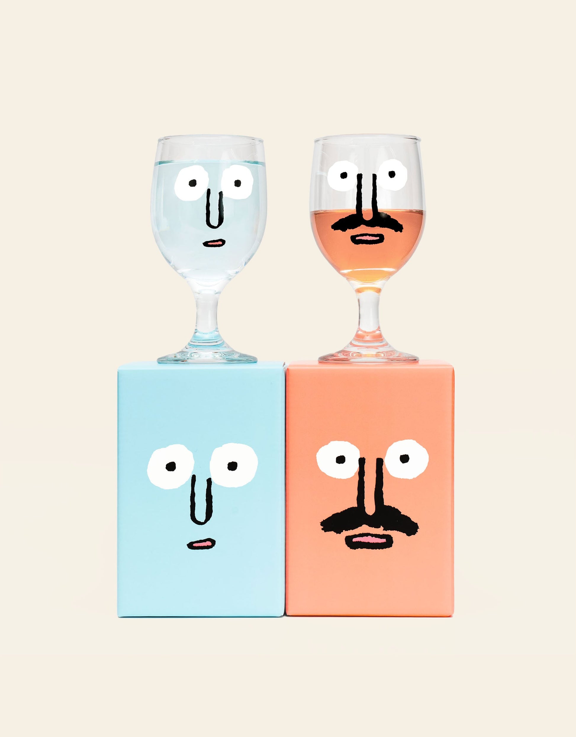 NouNou Switch Wine Glass Set Clear