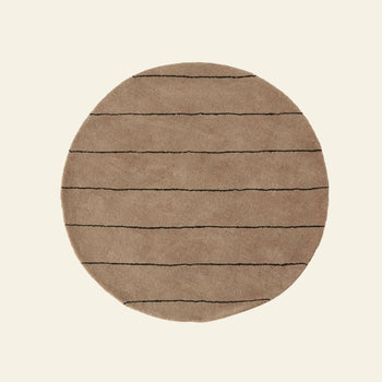 OYOY Living Design Striped Circle Rug Choko 1